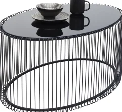 Stolik kawowy Wire Uno 90x60 cm czarny