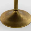 Stolik kawowy złoty aluminiowy Ø91 cm ręczne wykonanie