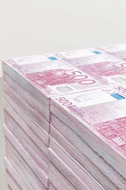 Stolik pomocniczy banknoty Euro 29x38 cm