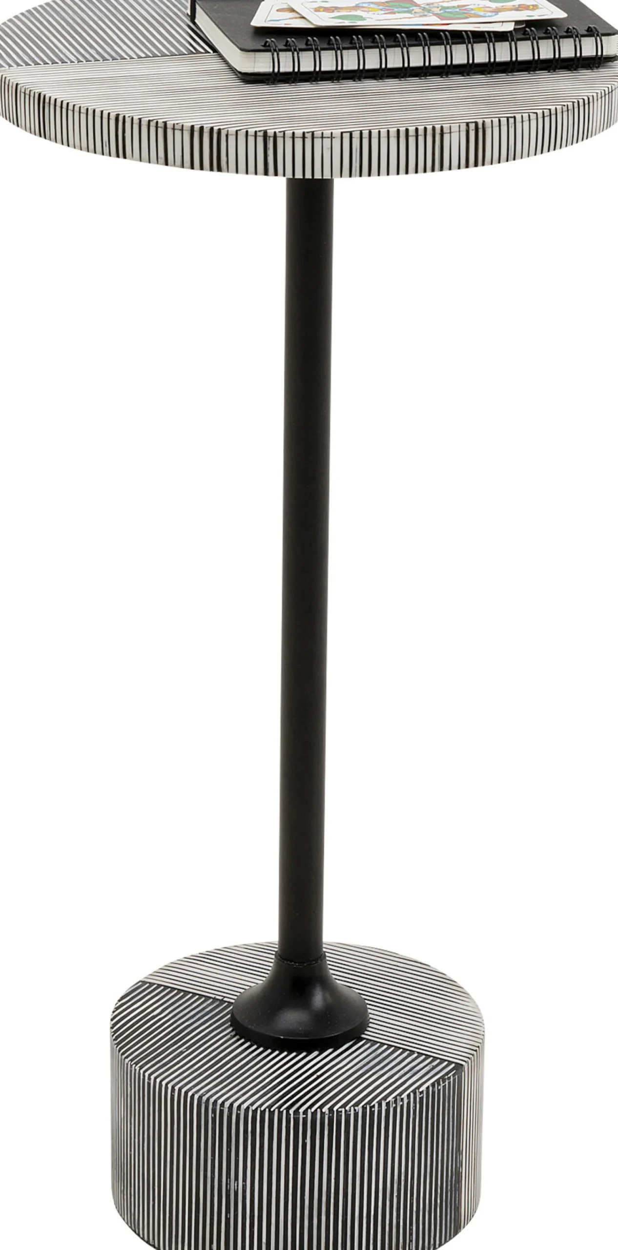 Stolik pomocniczy Domero Double Black Ø25cm