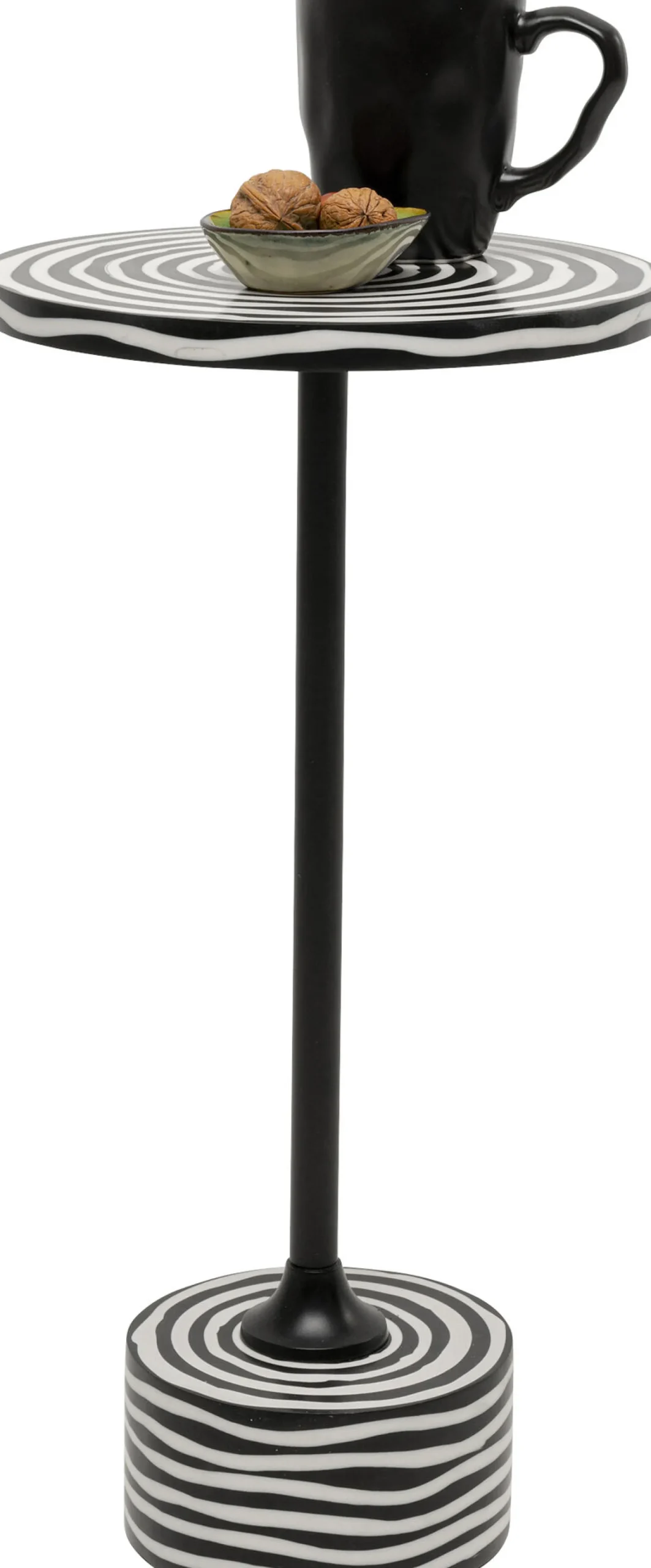 Stolik pomocniczy Domero Swirl Black Ø25cm