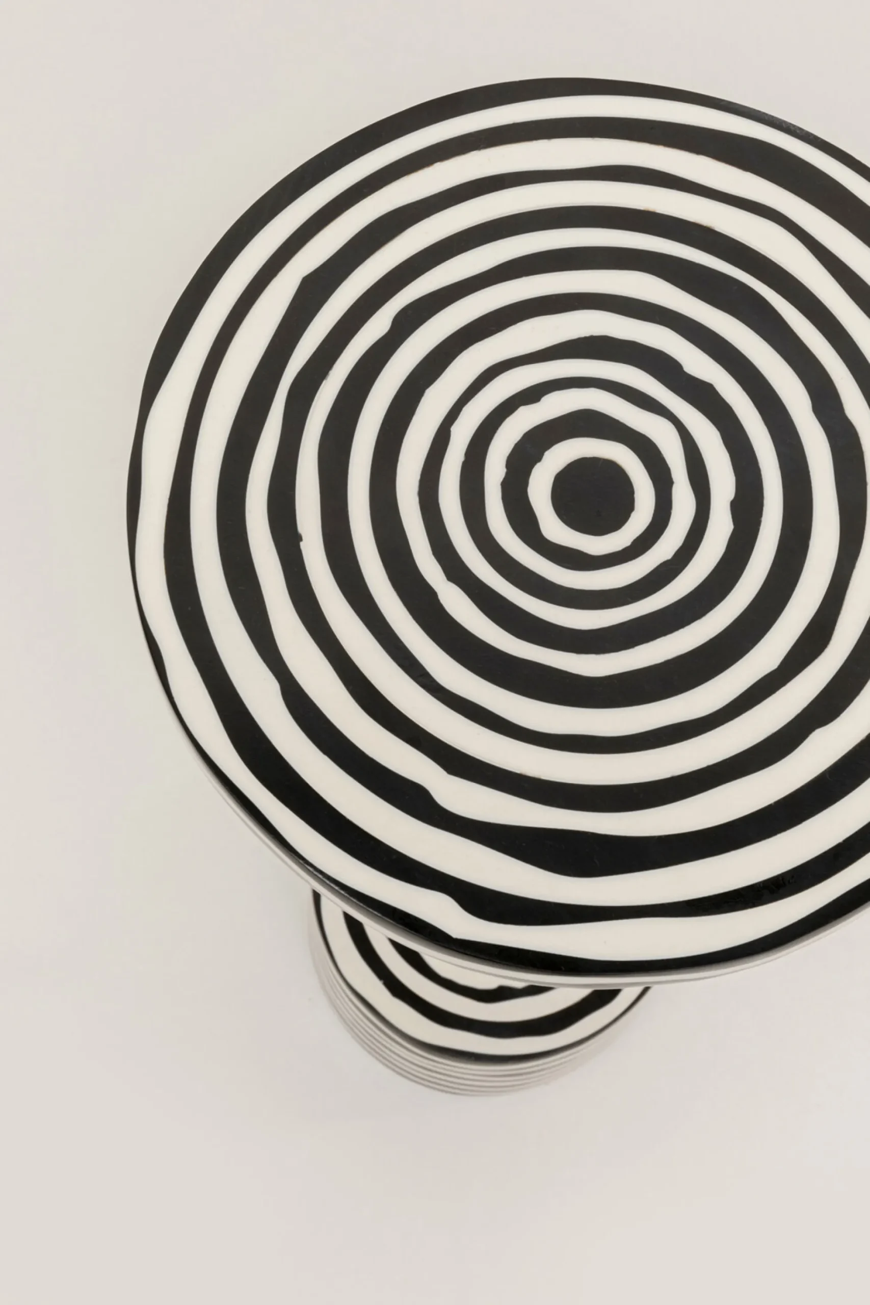 Stolik pomocniczy Domero Swirl Black Ø25cm