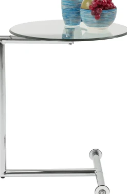 Stolik pomocniczy Easy Living Ø46 cm transparentno-srebrny