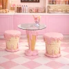 Stolik Pomocniczy Ice Cream Różowy Ø37cm