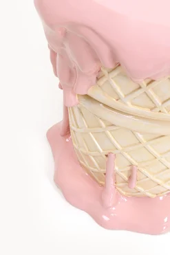 Stolik Pomocniczy Ice Cream Różowy Ø37cm