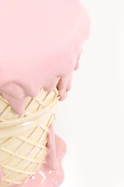 Stolik Pomocniczy Ice Cream Różowy Ø37cm