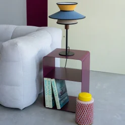 Stolik pomocniczy Lounge S jagodowy