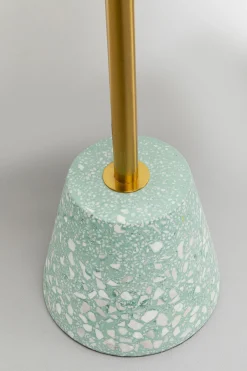 Stolik pomocniczy miętowy marmur mineralny Ø40x55 cm