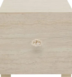 Stolik Pomocniczy Travertino z Szufladą 45x45cm