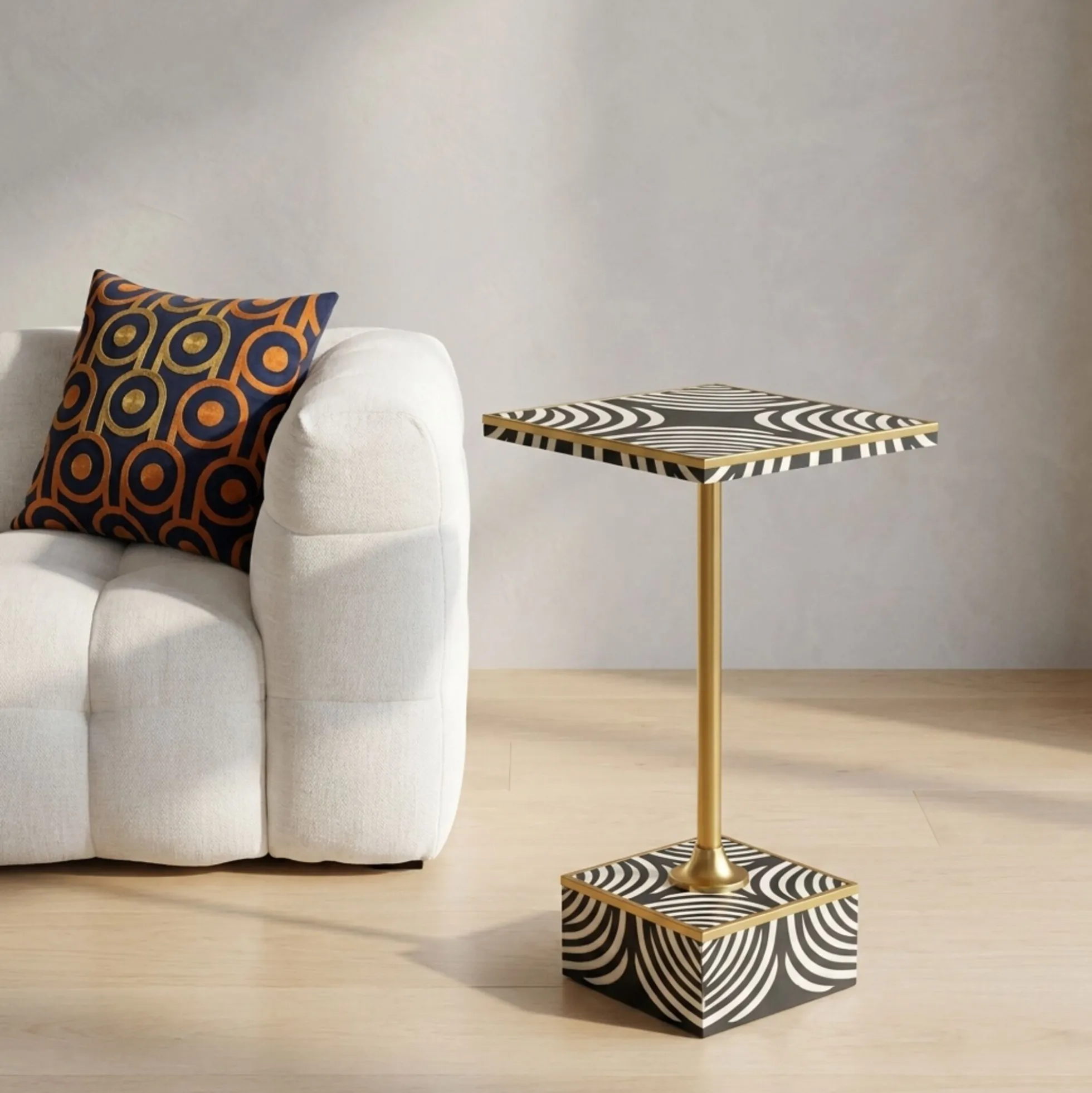Stolik Pomocniczy Zebra 25x25cm