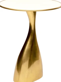Stolik Spacey Ø36xH46 cm aluminium złoty