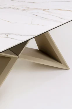 Stół rozkładany Nelly Greige 180(40+40)x90cm