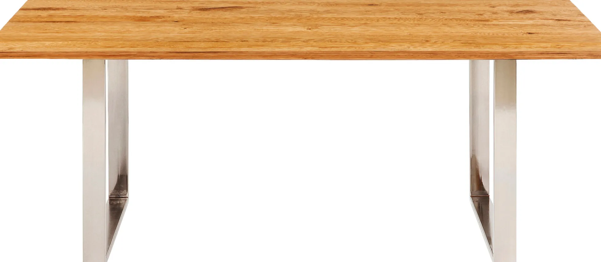 Stół Symphony 160x80 cm dąb - nogi chromowe
