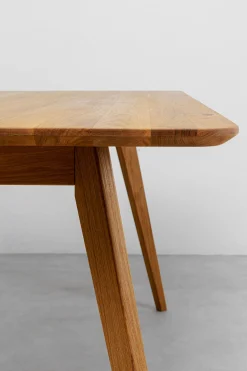 Stół z drewna dębowego blat prostokątny 180x90 cm