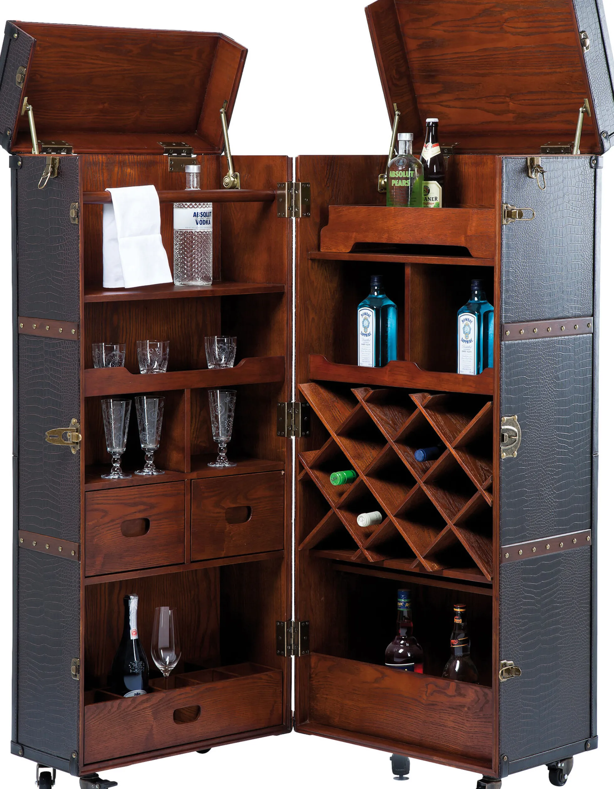 Szafa Barowa Colonial 60x153 cm ciemnobrązowa
