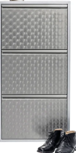 Szafka na buty Caruso MO 50x103 cm srebrna