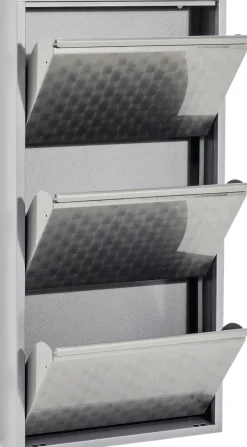 Szafka na buty Caruso MO 50x103 cm srebrna