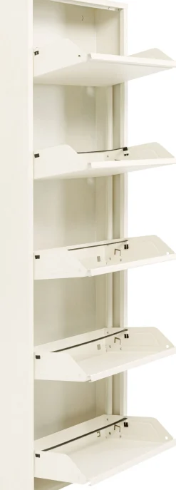 Szafka na buty stalowa kremowa 5 przegródek 50x173 cm