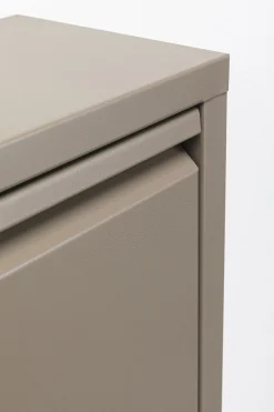Szafka na buty stalowa 3 półki kolor taupe 50x103 cm