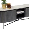 Szafka RTV Glenn 150x54 cm biało-szara