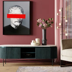 Szafka RTV Glenn 150x54 cm biało-szara