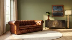 Szafka RTV Grace 145x48 cm drewno mango - blat marmur