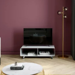 Szafka RTV Lounge 90x30 cm biała