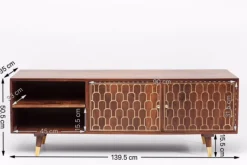 Szafka RTV Muskat 140x50cm brązowa