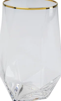 Szklanka Diamond Gold Rim 710 ml transparentna
