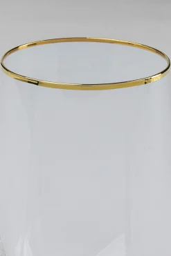 Szklanka Diamond Gold Rim 710 ml transparentna