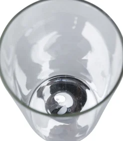 Szklanka Electra 520 ml transparentna - spód srebrny