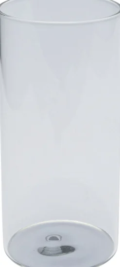 Szklanka Electra 520 ml transparentna - spód srebrny