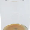 Szklanka Electra 335 ml transparentna - spód złoty
