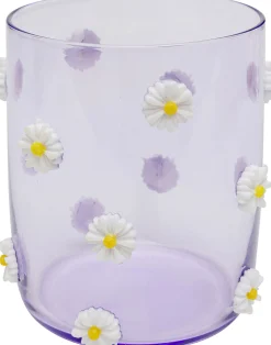 Szklanka fioletowa wzór kwiatowy 300 ml