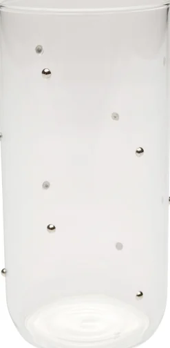 Szklanka Glam Dots Srebrna 14cm
