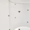 Szklanka Glam Dots Srebrna 9cm