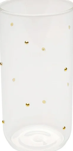 Szklanka Glam Dots Złota 14cm
