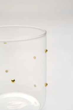 Szklanka Glam Dots Złota 9cm