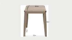 Taboret Monza brązowy