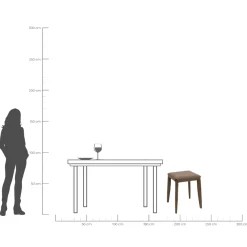 Taboret Monza ciemnoszary