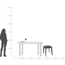 Taboret Monza czarny