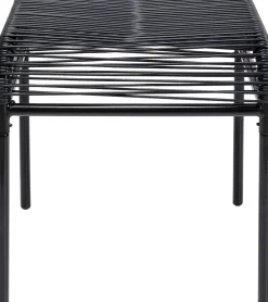 Taboret - podnóżek ogrodowy Acapulco 40x40 cm czarny