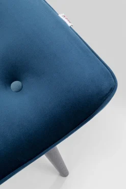 Taboret - podnóżek Vicky 59x46 cm niebieskozielony - nogi czarne