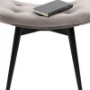 Taboret Vicky Velvet 48x37 cm szary