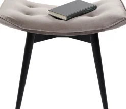 Taboret Vicky Velvet 48x37 cm szary