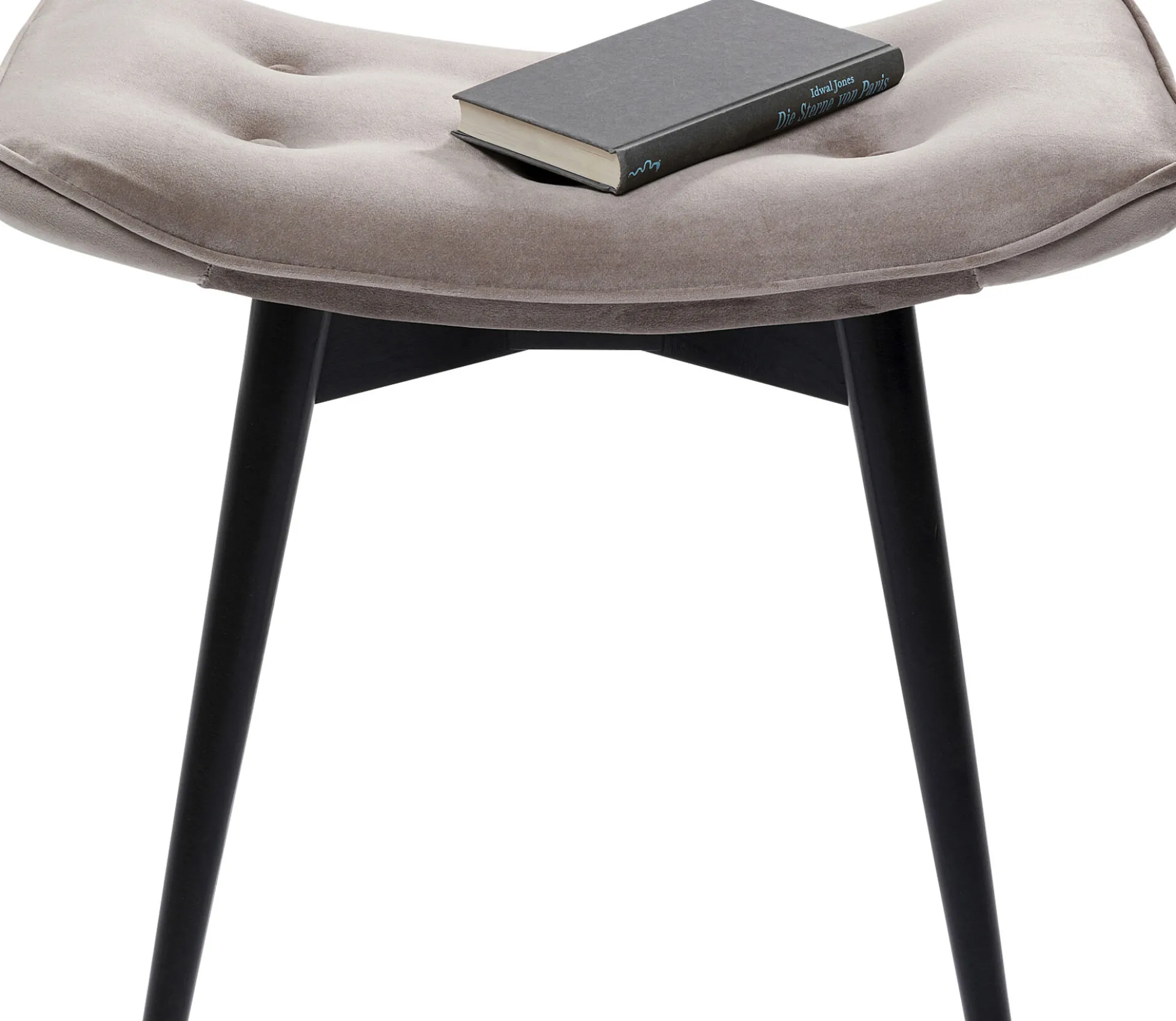 Taboret Vicky Velvet 48x37 cm szary