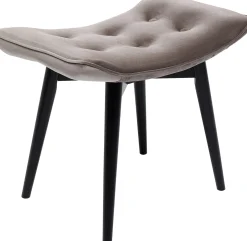Taboret Vicky Velvet 48x37 cm szary