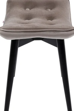 Taboret Vicky Velvet 48x37 cm szary