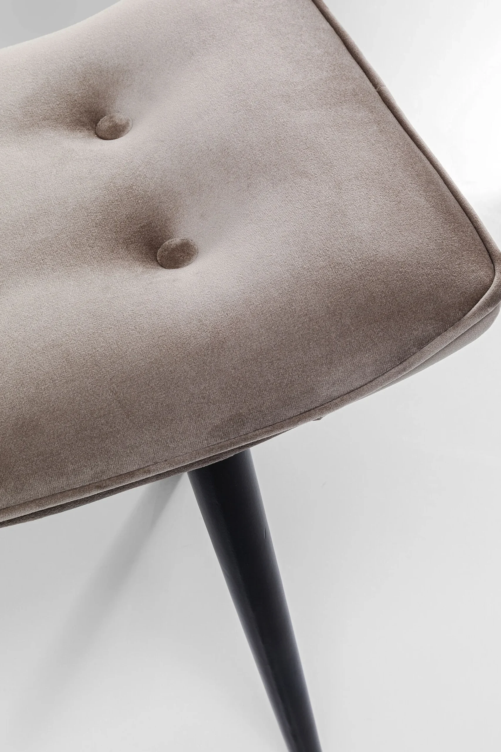 Taboret Vicky Velvet 48x37 cm szary
