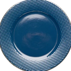 Talerz deserowy ceramiczny niebieski Ø20 cm
